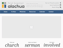 Tablet Screenshot of fbcalachua.com